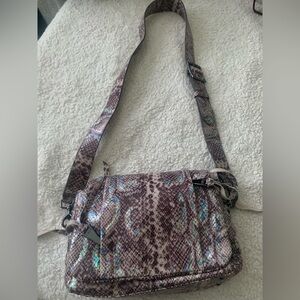 Aimee KestenbergStylish Snake Print Women's Bag Leather NWOT